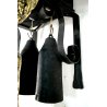 ANTICO OROLOGIO PENDOLO MORBIER COMTOISE OTTONE DECORO SBALZATO FERRO '800