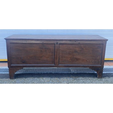ANTICA CASSAPANCA OTTOCENTO LEGNO LARICE MASSELLO 800 PANCA BAULE ORIGINALE OLD