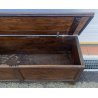 ANTICA CASSAPANCA OTTOCENTO LEGNO LARICE MASSELLO 800 PANCA BAULE ORIGINALE OLD