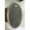 SPECCHIERA OVALE Cristal Arte WALL MIRROR SPECCHIO MOLATO DORATO MODERNISTA '60 