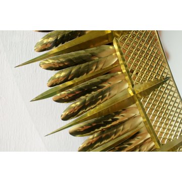 SPECCHIERA OVALE Cristal Arte WALL MIRROR SPECCHIO MOLATO DORATO MODERNISTA '60 