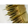 SPECCHIERA OVALE Cristal Arte WALL MIRROR SPECCHIO MOLATO DORATO MODERNISTA '60 