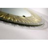 SPECCHIERA OVALE Cristal Arte WALL MIRROR SPECCHIO MOLATO DORATO MODERNISTA '60 