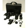  FOTOCAMERA  VINTAGE CANON A1 REFLEX 35mm SLR LENTI CUSTODIA VALIGIA RIGIDA '70 