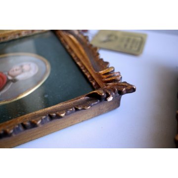 COPPIA DIPINTI MINIATURE OVALI G.Tarenzi RITRATTO GENTILUOMO DONNA ARMATURA '900