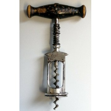 ANTICO CAVATAPPI CAMPANA Solingen AUG. KNECHT epoca 900 Corkscrew Tirebouchon 