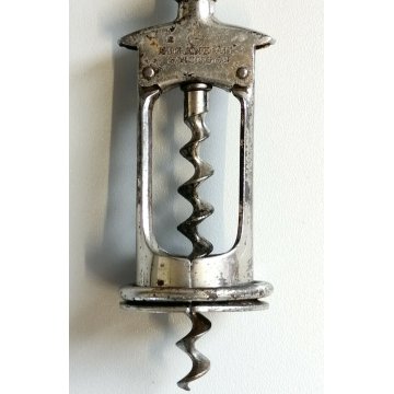 ANTICO CAVATAPPI CAMPANA Solingen AUG. KNECHT epoca 900 Corkscrew Tirebouchon 