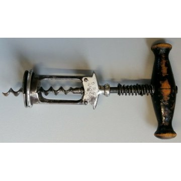 ANTICO CAVATAPPI CAMPANA Solingen AUG. KNECHT epoca 900 Corkscrew Tirebouchon 