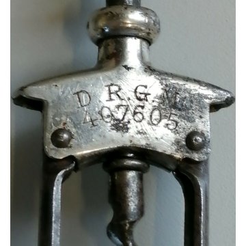 ANTICO CAVATAPPI CAMPANA Solingen AUG. KNECHT epoca 900 Corkscrew Tirebouchon 