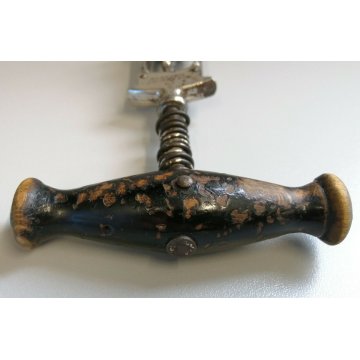 ANTICO CAVATAPPI CAMPANA Solingen AUG. KNECHT epoca 900 Corkscrew Tirebouchon 
