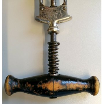 ANTICO CAVATAPPI CAMPANA Solingen AUG. KNECHT epoca 900 Corkscrew Tirebouchon 
