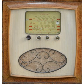 ANTICO MOBILE BAR decò EPOCA anni 40 RADICA vintage SCALA PARLANTE RADIO MARELLI