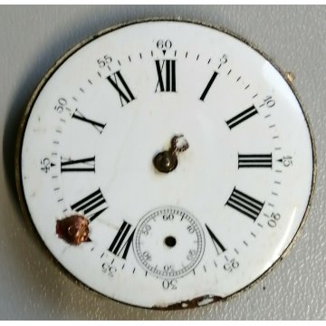 11 pz. MOVIMENTO OROLOGIO TASCA quadrante VINTAGE OLD POCKET WATCH MONACHINA