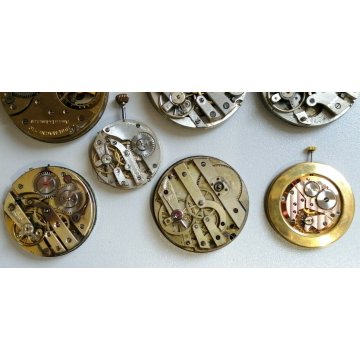 11 pz. MOVIMENTO OROLOGIO TASCA quadrante VINTAGE OLD POCKET WATCH MONACHINA