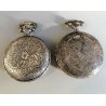 2 pz. OROLOGIO TASCA CACCIA Faiser Replay VINTAGE HUNTER OLD POCKET WATCH HORSE