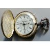 2 pz. OROLOGIO TASCA CACCIA Faiser Replay VINTAGE HUNTER OLD POCKET WATCH HORSE