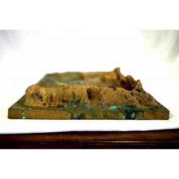 FORMELLA BASSORILIEVO Bruno Cassinari MULTIPLO BRONZO 32/100"Figura"ARTE MODERNA