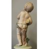 SET 4 PUTTI QUATTRO STAGIONI CERAMICA BISCUIT CAPODIMONTE DIPINTE A MANO 900 OLD