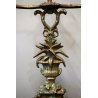 ANTICO PORTAOMBRELLI CIGNO BRONZO PATINA ROBUSTO DECORO BASSORILIEVO MIDCENTURY
