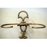 ANTICO PORTAOMBRELLI CIGNO BRONZO PATINA ROBUSTO DECORO BASSORILIEVO MIDCENTURY