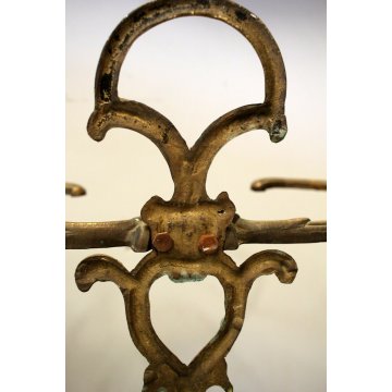 ANTICO PORTAOMBRELLI CIGNO BRONZO PATINA ROBUSTO DECORO BASSORILIEVO MIDCENTURY