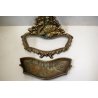ANTICO PORTAOMBRELLI CIGNO BRONZO PATINA ROBUSTO DECORO BASSORILIEVO MIDCENTURY