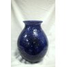 GRANDE RARISSIMO VASO DESIGN Barovier Toso 1965 SERIE EFESO BLU MURANO VENEZIA 