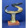 STORICA COPPA TROFEO MOTO NAUTICA LANCIA MAURELLI OFFSHORE SCULTURA BRONZO barca