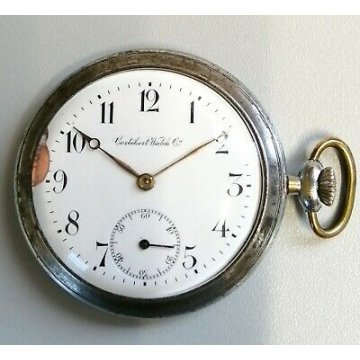 ANTICO OROLOGIO TASCA Cortébert EPOCA anni 60 OLD POCKET WATCH montre de poche