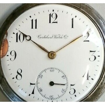 ANTICO OROLOGIO TASCA Cortébert EPOCA anni 60 OLD POCKET WATCH montre de poche