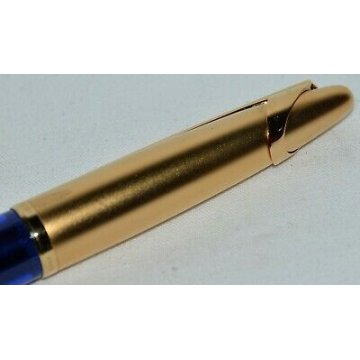 WATERMAN EDSON Penna Sfera BLU ZAFFIRO & ORO NEW BALLPOINT PEN COLLEZIONE RARA