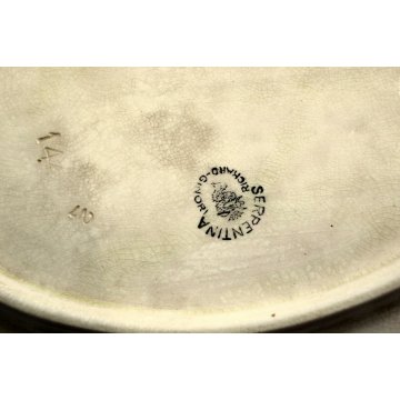 ANTICO PIATTO CERAMICA OVALE Serpentina Richard-Ginori LIBERTY ART NOUVEAU PLATE