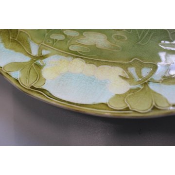 ANTICO PIATTO CERAMICA OVALE Serpentina Richard-Ginori LIBERTY ART NOUVEAU PLATE