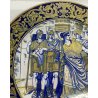 ANTICO PIATTO CERAMICA LUSTRO ITALIA GUALDO TADINO LUCA ROBBIA CLEOPATRA ANNI 30