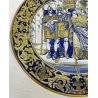ANTICO PIATTO CERAMICA LUSTRO ITALIA GUALDO TADINO LUCA ROBBIA CLEOPATRA ANNI 30