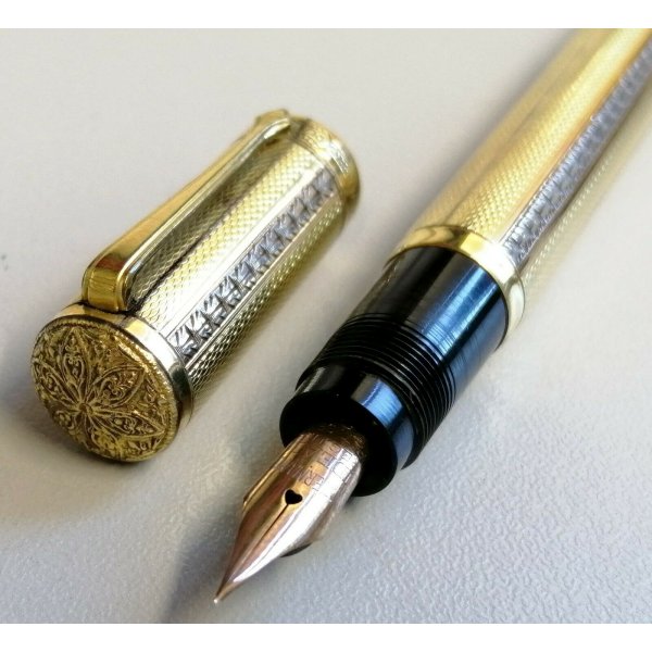WATERMAN IDEAL Antica Penna Stilografica RETRATTILE Safety ORO 18k FOUNTAIN  PEN