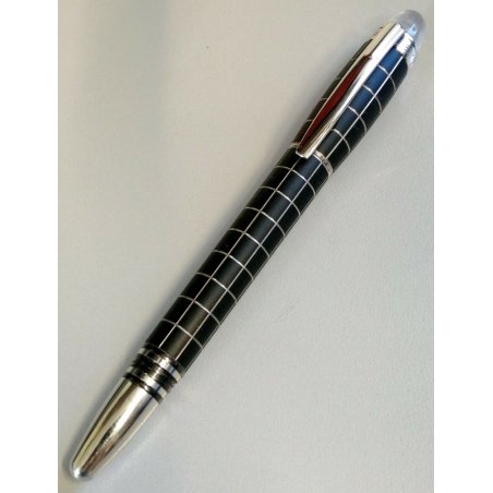 RARA MONTBLANC Starwalker PENNA SFERA Gomma e Metallo VINTAGE OLD PEN collezione