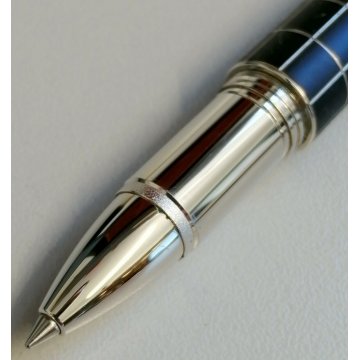 RARA MONTBLANC Starwalker PENNA SFERA Gomma e Metallo VINTAGE OLD PEN collezione