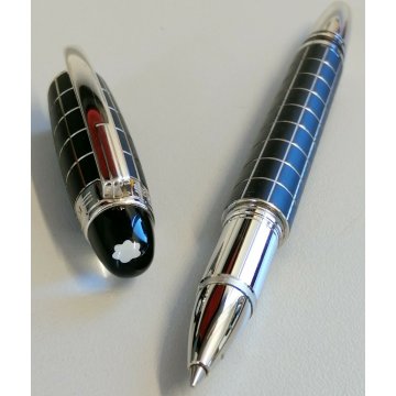 RARA MONTBLANC Starwalker PENNA SFERA Gomma e Metallo VINTAGE OLD PEN collezione