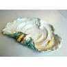 ANTICO PIATTO CERAMICA LUSTRO CENTROTAVOLA OSTRICA PESCE OYSTER CLAM CERAMIC ART