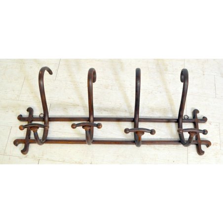 ANTICO APPENDIAPITI ATTACCAPANNI ABITI THONET FAGGIO 800 LEGNO CAPPELLIERA EPOCA