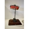 ANTICA LAMPADA  SCRIVANIA Ministeriale DESK TOP LAMP PARALUME TESSUTO ANNI '40s