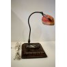 ANTICA LAMPADA  SCRIVANIA Ministeriale DESK TOP LAMP PARALUME TESSUTO ANNI '40s