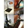 ANTICA LAMPADA  SCRIVANIA Ministeriale DESK TOP LAMP PARALUME TESSUTO ANNI '40s