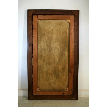 ANTICO GRANDE DIPINTO OLIO R. Ronchetti NATURA MORTA CACCIA SELVAGGINA UCCELLI 