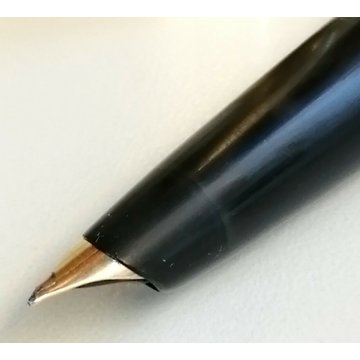 PENNA STILOGRAFICA Aurora 888 DUO CART nero LAMINATA ORO OLD GOLDEN FOUNTAIN PEN