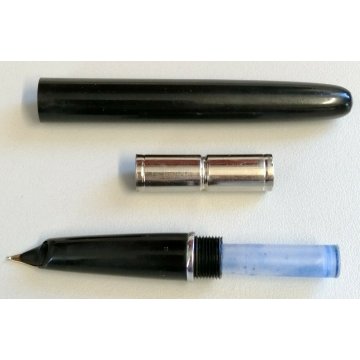 PENNA STILOGRAFICA Aurora 888 DUO CART nero LAMINATA ORO OLD GOLDEN FOUNTAIN PEN