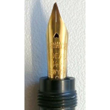 ANTICA PENNA RETRATTILE Stilografica Pubblicità CARAMELLE ROMA Safety ORO 18k.r.