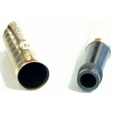 ANTICA PENNA RETRATTILE Stilografica Pubblicità CARAMELLE ROMA Safety ORO 18k.r.