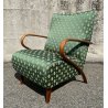 ANTICA POLTRONA VINTAGE STILE GUGLIELMO ULRICH ARMCHAIR LEGNO CURVATO 1960 OLD